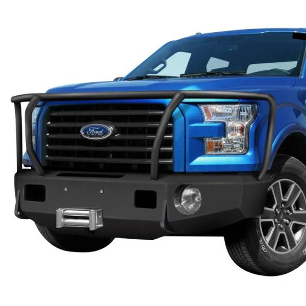 TrailReady - TrailReady 12313G Winch Front Bumper with Full Guard for Ford F450/F550 2005-2007