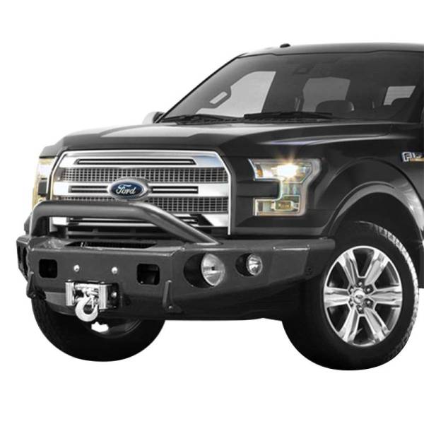 TrailReady - TrailReady 12313P Winch Front Bumper with Pre-Runner Guard for Ford F450/F550 2005-2007
