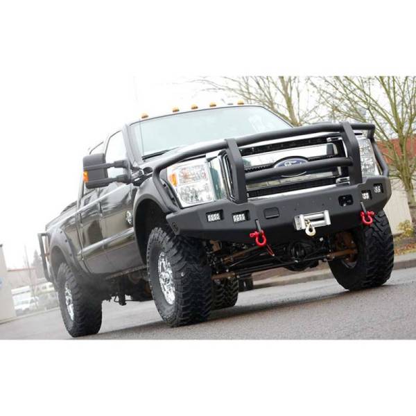 TrailReady - TrailReady 12375G Winch Front Bumper with Full Guard for Ford F450/F550 2017-2020