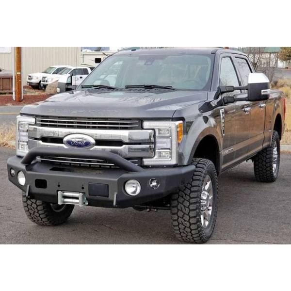 TrailReady - TrailReady 12375P Winch Front Bumper with Pre-Runner Guard for Ford F450/F550 2017-2020