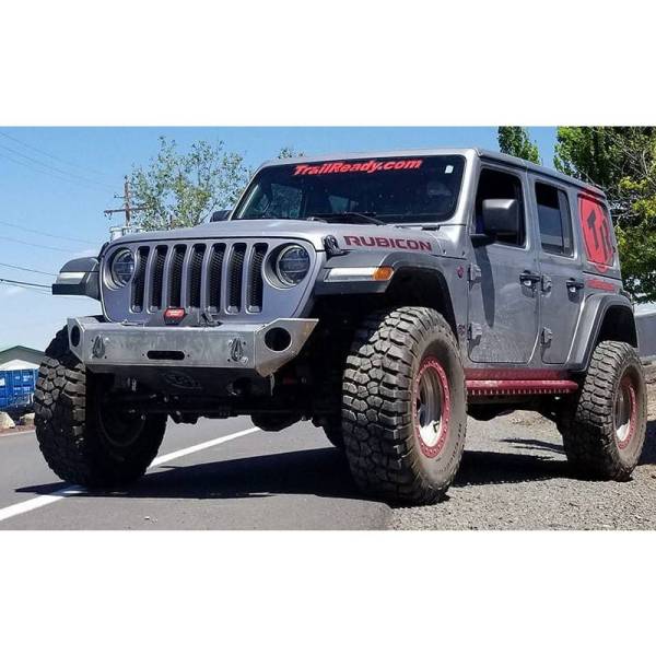 TrailReady - TrailReady 38500P Winch Front Bumper with Pre-Runner Guard for Jeep Wrangler JL/Gladiator JT 2018-2024