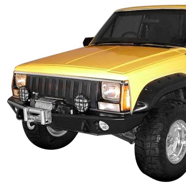 TrailReady - TrailReady 5000B Winch Front Bumper for Jeep Cherokee 1983-2001