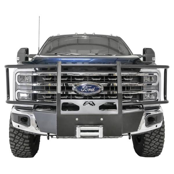 Fab Fours - Fab Fours FS23-N5970-1 Premium Winch Mount Front Bumper with Full Guard for Ford Super Duty 2023-2023