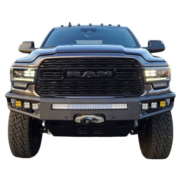 Chassis Unlimited - Chassis Unlimited CUB950321 Diablo Series Winch Front Bumper for Dodge Ram 2500/3500 2019-2024