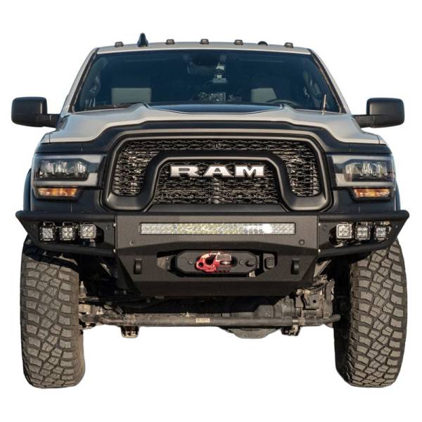Chassis Unlimited - Chassis Unlimited CUB950442 Diablo Series Winch Front Bumper with Sensor Cutouts for Dodge Ram Powerwagon 2019-2023
