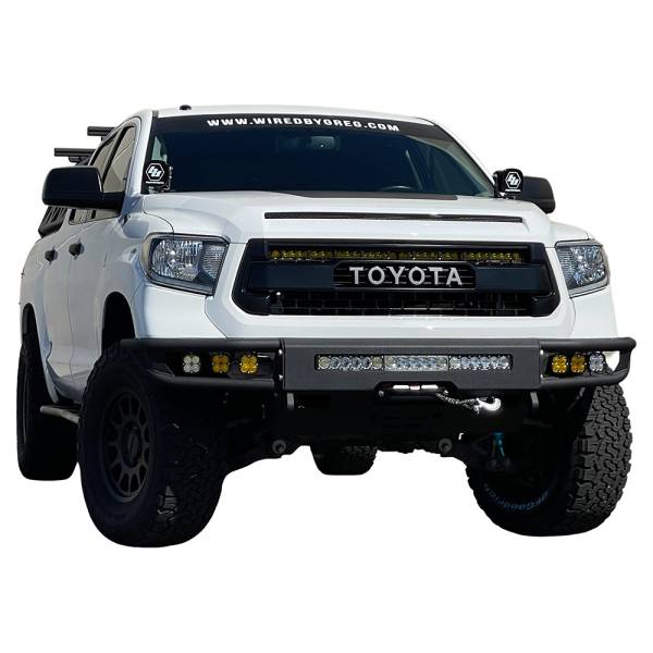 Chassis Unlimited - Chassis Unlimited CUB950362 Diablo Series Winch Front Bumper with Sensor Cutouts for Toyota Tundra 2014-2021
