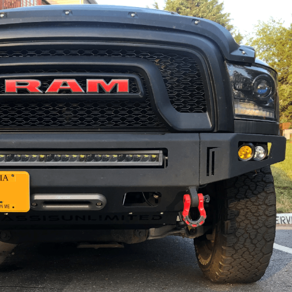 Chassis Unlimited - Chassis Unlimited CUB940662 Octane Series Winch Front Bumper with Sensor Cutouts for Dodge Ram Rebel 2015-2018