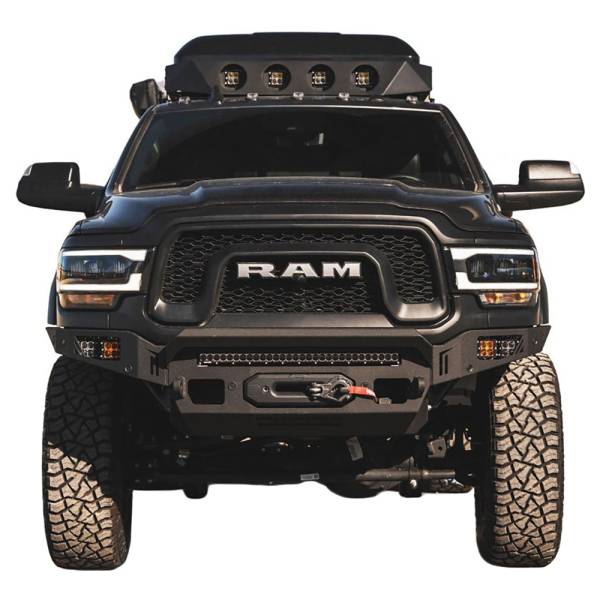 Chassis Unlimited - Chassis Unlimited CUB900442 Octane Series Front Bumper with Sensor Cutouts for Dodge Ram Powerwagon 2019-2023