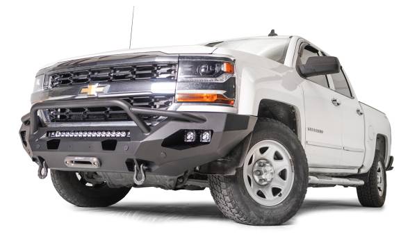Fab Fours - Fab Fours CS22-X5662-1 Matrix Front Bumper with Pre-Runner Guard for Chevy Silverado 1500 2022-2023