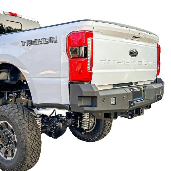 Chassis Unlimited - Chassis Unlimited CUB990752 Attitude Rear Bumper with Sensor Holes for Ford F-250/F-350 Superduty 2023-2024