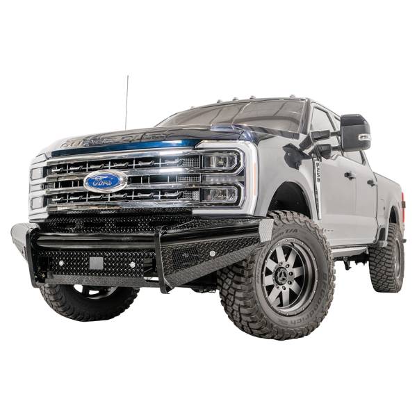 Fab Fours - Fab Fours FS23-S5961-1 Black Steel No Guard Front Bumper for Ford F-250/F-350/F-450/F-550 2023