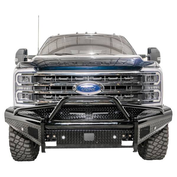 Fab Fours - Fab Fours FS23-S5962-1 Black Steel Pre-Runner Guard Front Bumper for Ford F-250/F-350/F-450/F-550 2023
