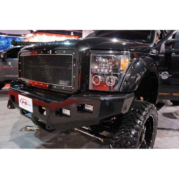 TrailReady - TrailReady 12420B Winch Front Bumper with Adaptive Cruise for Ford F-450/F-550 Superduty 2023-2024