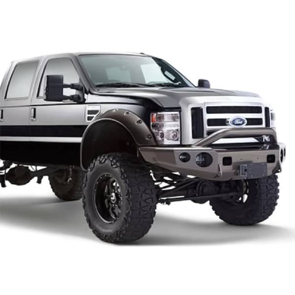 TrailReady - TrailReady 12420P Pre-Runner Guard Winch Front Bumper with Adaptive Cruise for Ford F-450/F-550 Superduty 2023-2024