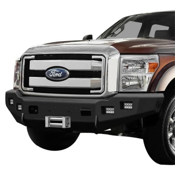 TrailReady - TrailReady 12415B Winch Front Bumper with Adaptive Cruise for Ford F-250/F-350 Superduty 2023-2024