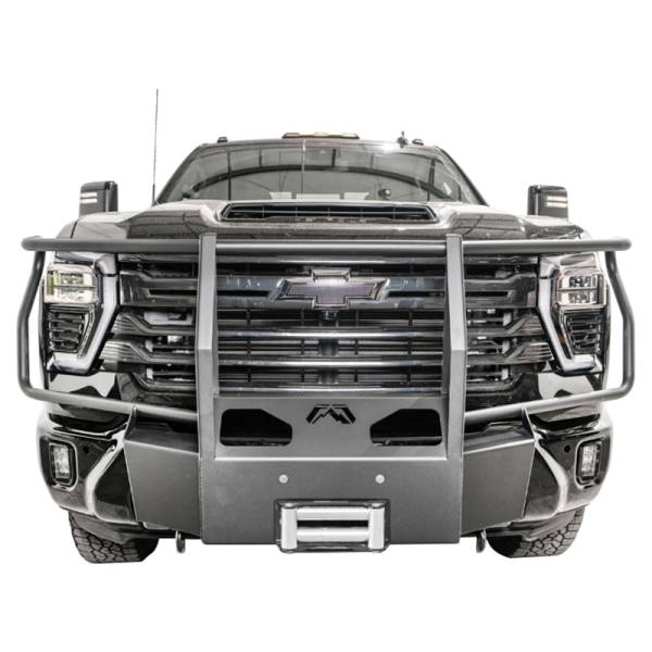 Fab Fours - Fab Fours CH24-N6170-1 Premium Winch Mount with Full Guard for Chevy Silverado 2500HD/3500 2024