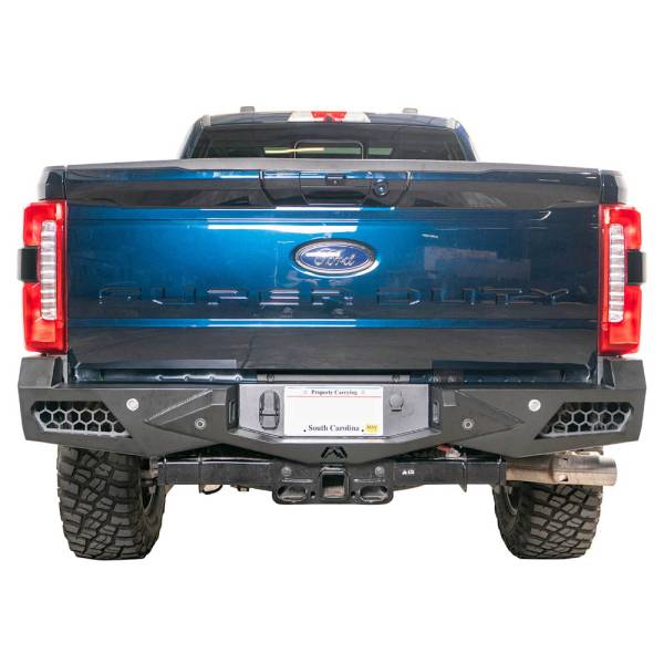 Fab Fours - Fab Fours FS23-E5951-1 Vengeance Rear Bumper for Ford F-250/F-350 2023-2024