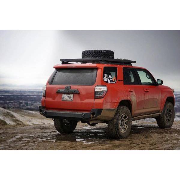 Expedition One - Expedition One 4R10+RB-PC Trail Series Base Rear Bumper for Toyota 4Runner 2010-2024 - Textured Black Powder Coat