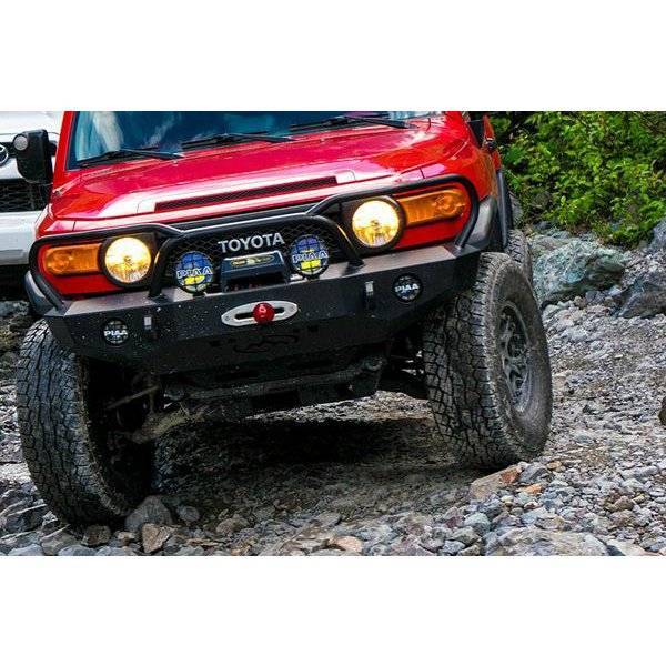 Expedition One - Expedition One FJC-FB-KD-PC Trail Series Kodiak Style Front Bumper for Toyota FJ Cruiser 2007-2014 - Textured Black Powder Coat