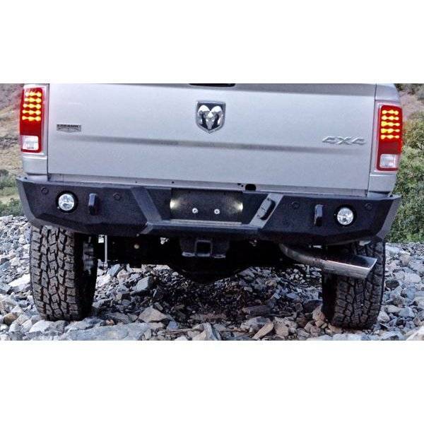 Expedition One - Expedition One RAM25/35-10-18-RB-PC BARE Base Rear Bumper for Dodge Ram 2500/3500 2010-2018 - Textured Black Powder Coat
