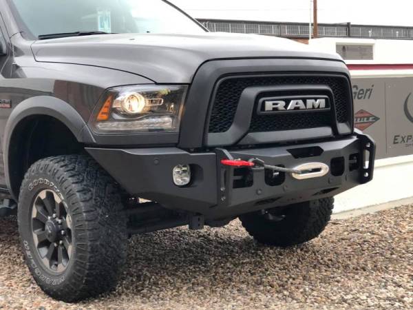 Expedition One - Expedition One RAM25/35-ULTRFB-BGPW-EF-BARE RangeMax Ultra Front Bumper for Dodge Ram 2500/3500 2010-2018 - Bare Steel