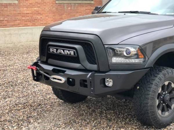 Expedition One - Expedition One RAM25/35-ULTRFB-BGPW-EF-PC RangeMax Ultra Front Bumper for Dodge Ram 2500/3500 2010-2018 - Textured Black Powder Coat