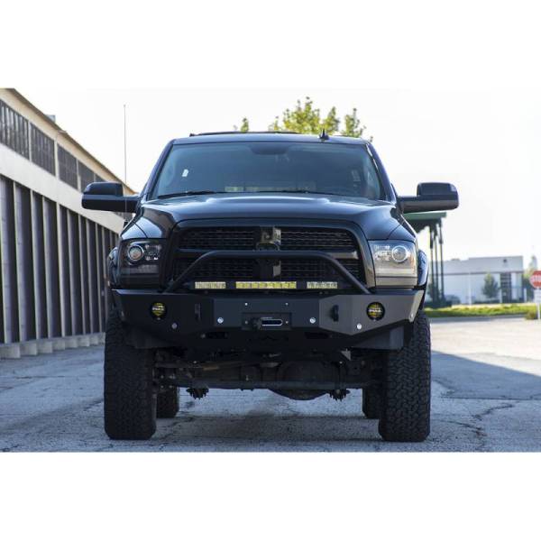 Expedition One - Expedition One RAM25/35RNGMX-10-18-FB-H-BARE Front Bumper with Single Hoop for Dodge Ram 2500/3500 2010-2018 - Bare Steel