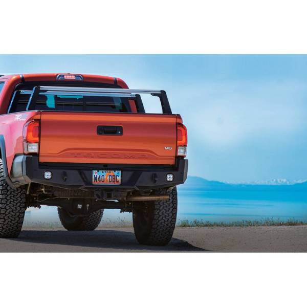 Expedition One - Expedition One TACO16+RB-BARE RangeMax Rear Bumper for Toyota Tacoma 2016-2023 - Bare Steel