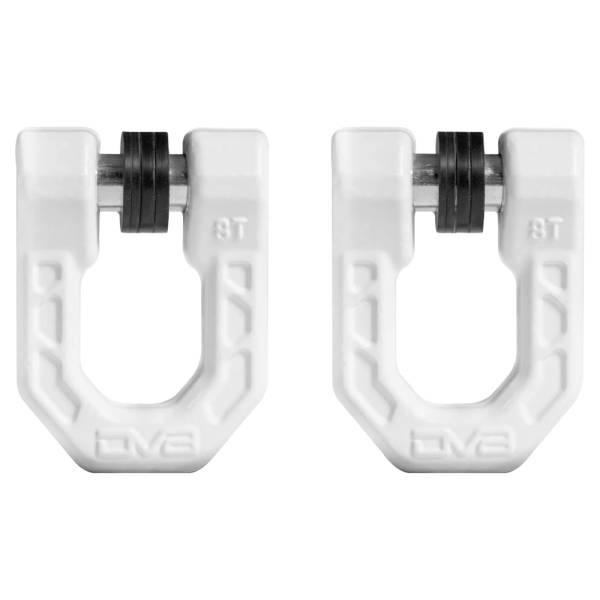 DV8 Offroad - DV8 Offroad UNSK-01WH Elite Series 3/4" D-Ring Shackle - Pair