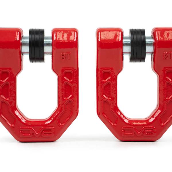 DV8 Offroad - DV8 Offroad UNSK-01RD Elite Series D-Ring Shackles - Pair