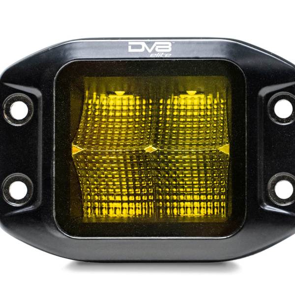 DV8 Offroad - DV8 Offroad BE3FMW40W-A Elite Series LED Amber Flush Mount Pod Light