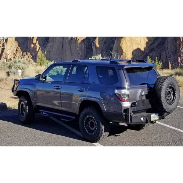 TrailReady - TrailReady 75600 Rear Bumper with Spare Tire Carrier for Toyota 4Runner 2014-2021