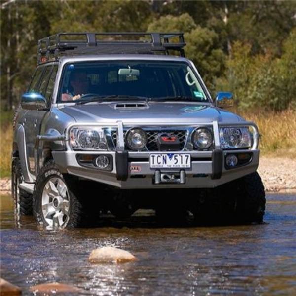 ARB 4x4 Accessories - ARB 3417300 Deluxe Front Bumper with Bull Bar for Nissan Patrol 2004-2021