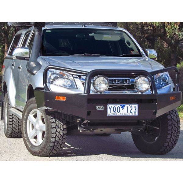ARB 4x4 Accessories - ARB 3448450 Commercial Front Bumper with Bull Bar for Isuzu D-Max 2012-2021