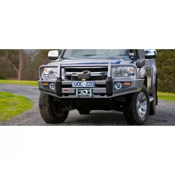 ARB 4x4 Accessories - ARB 3440330 Deluxe Front Bumper with Bumper with Winch Bar for Mazda BT50 2006-2008