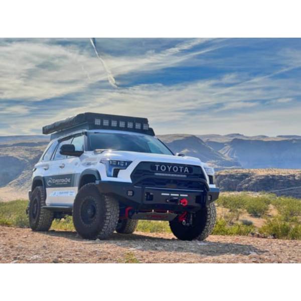 Expedition One - Expedition One SQ23+FB-BB-BARE Front Bumper with Bull Bar for Toyota Sequoia 2023-2024 - Bare Metal