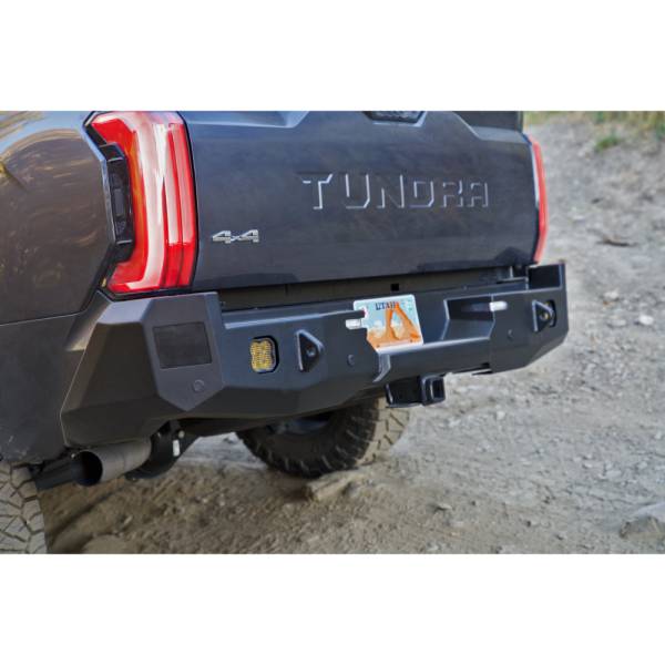 Expedition One - Expedition One TT22+RB-PC RangeMax Rear Bumper for Toyota Tundra 2022-2024 - Textured Black Powder Coat
