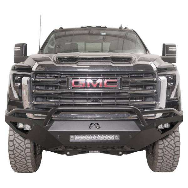 Fab Fours - Fab Fours GM24-V6252-1 Vengeance Series Front Bumper with Pre-Runner Guard for GMC Sierra 2500/3500 2024