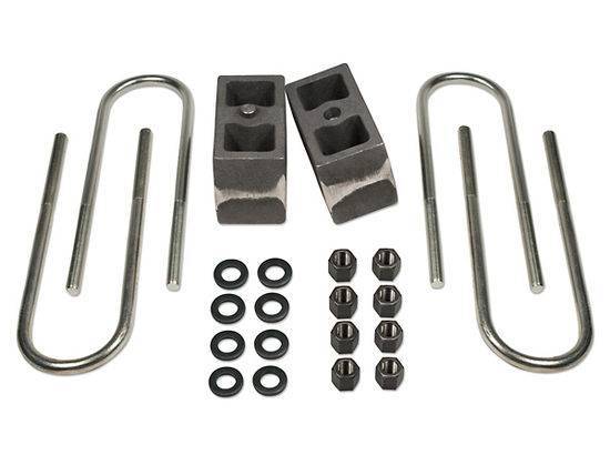 Tuff Country - 1999-2016 Ford F250 4wd (with factory overloads) - 4" Rear Block & U-Bolt Kit - Non-Tapered Tuff Country - 97062