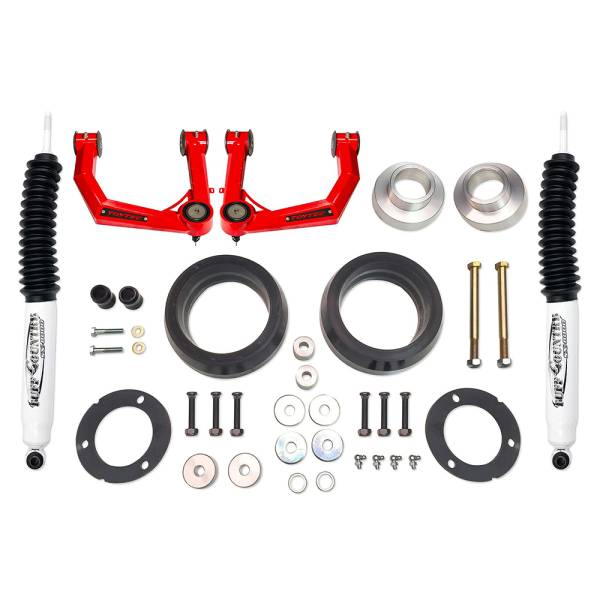 Tuff Country - Tuff Country 52006TTKN 3" Lift Kit with Toytec Ball Joint Boxed Upper Control Arms and Shocks for Toyota 4Runner 2023-2024