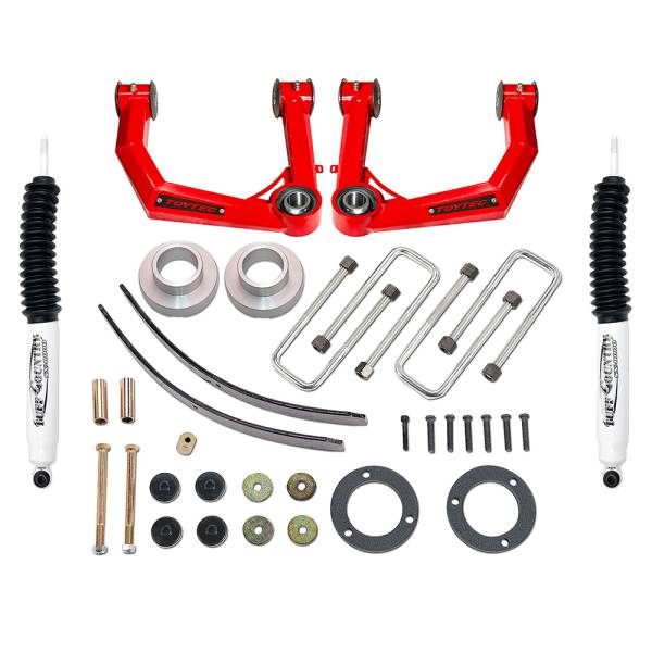 Tuff Country - Tuff Country 53910TTKN 3" Lift Kit with Toytec Uni-Ball Boxed Upper Control Arms and Shocks for Toyota Tacoma 2005-2023