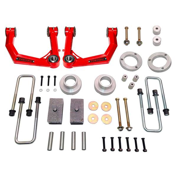 Tuff Country - Tuff Country 54910TT 4" Lift Kit with Toytec Uni-Ball Boxed Upper Control Arms for Toyota Tacoma 2005-2023