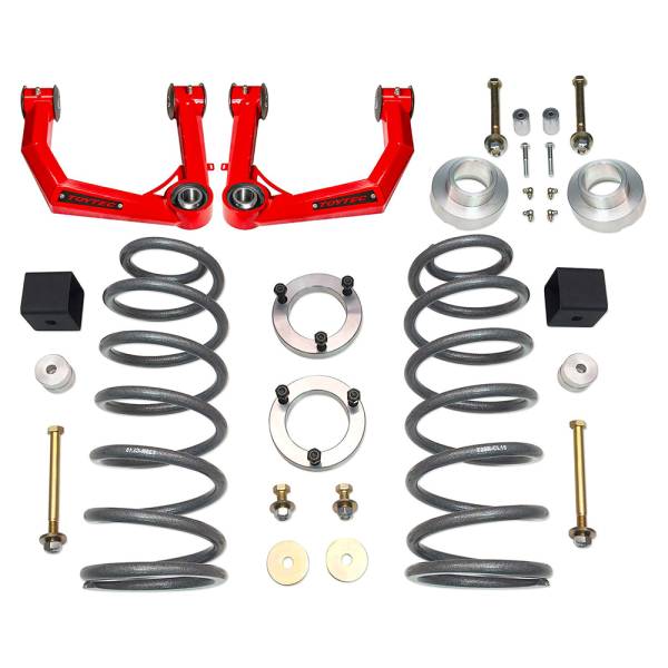 Tuff Country - Tuff Country 54917TT 4" Lift Kit with Toytec Uni-Ball Boxed Upper Control Arms for Toyota 4Runner 2010-2024