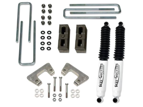 Tuff Country - Tuff Country 12031KN Front/Rear 2"Lift Kit with EZ Install Rear Lift Blocks and U-bolts for GMC Sierra 1500 2007-2018
