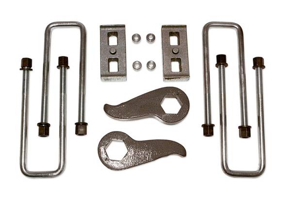 Tuff Country - Tuff Country 12034KN Front/Rear 2"Lift Kit with EZ Install Rear Lift Blocks and U-bolts for Chevy Silverado 2500HD 2011-2019