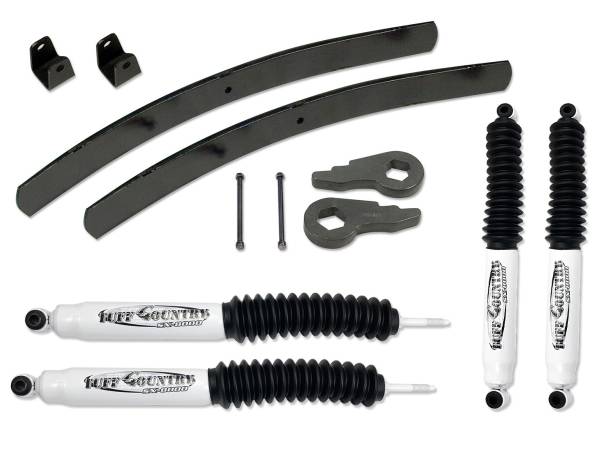 Tuff Country - Tuff Country 12924KN Front/Rear 2" Lift Kit with Rear Add-a-Leafs for Chevy Silverado 2500HD/3500 2001-2010