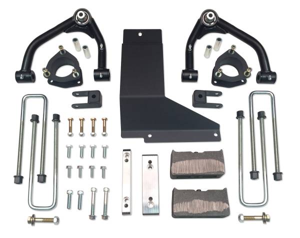Tuff Country - Tuff Country 14066KN Front/Rear 4" Lift Kit with Uni-Ball Arms for GMC Sierra 1500 2007-2013