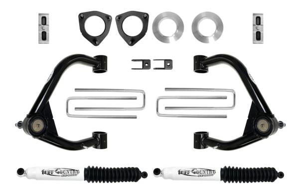 Tuff Country - Tuff Country 14199KN 4" Lift Kit with Upper Control Arms and Shocks for Chevrolet 1500 2019-2023
