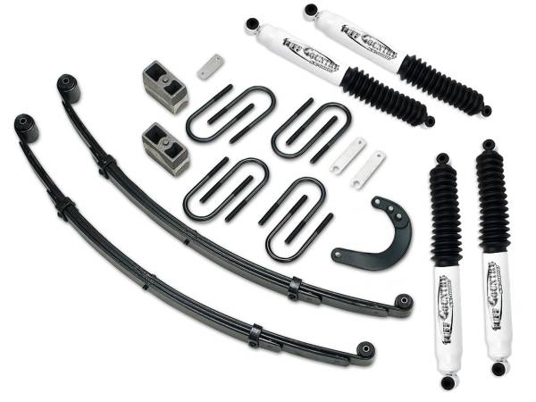 Tuff Country - Tuff Country 14610KN Front/Rear 4" Lift Kit with Rear Blocks and Steering Arm for Chevy Blazer 1969-1972