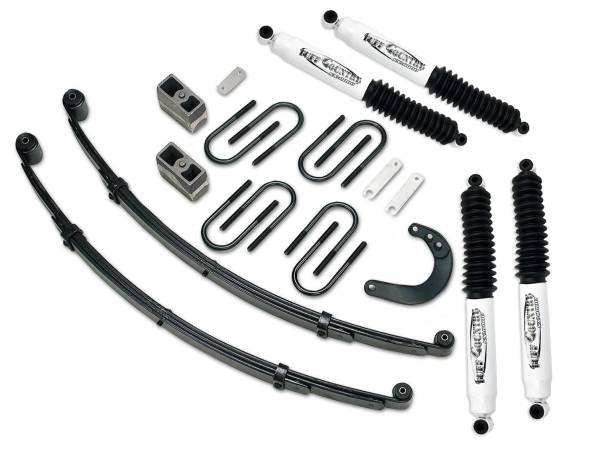 Tuff Country - Tuff Country 14710KN Front/Rear 4" Lift Kit with EZ-Ride Front Springs Rear Blocks for Chevy Truck 1973-1987